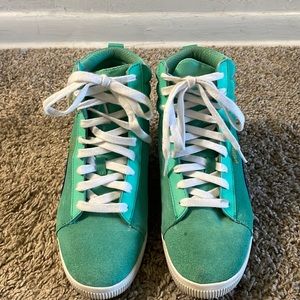 Puma wedge suede sneakers